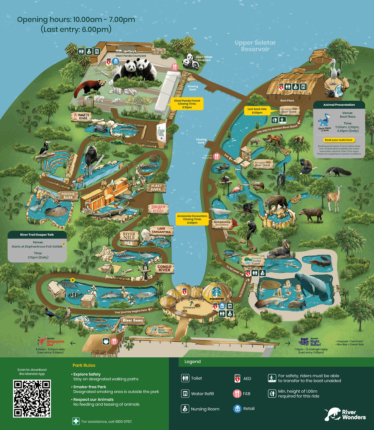 River Wonders Park Map